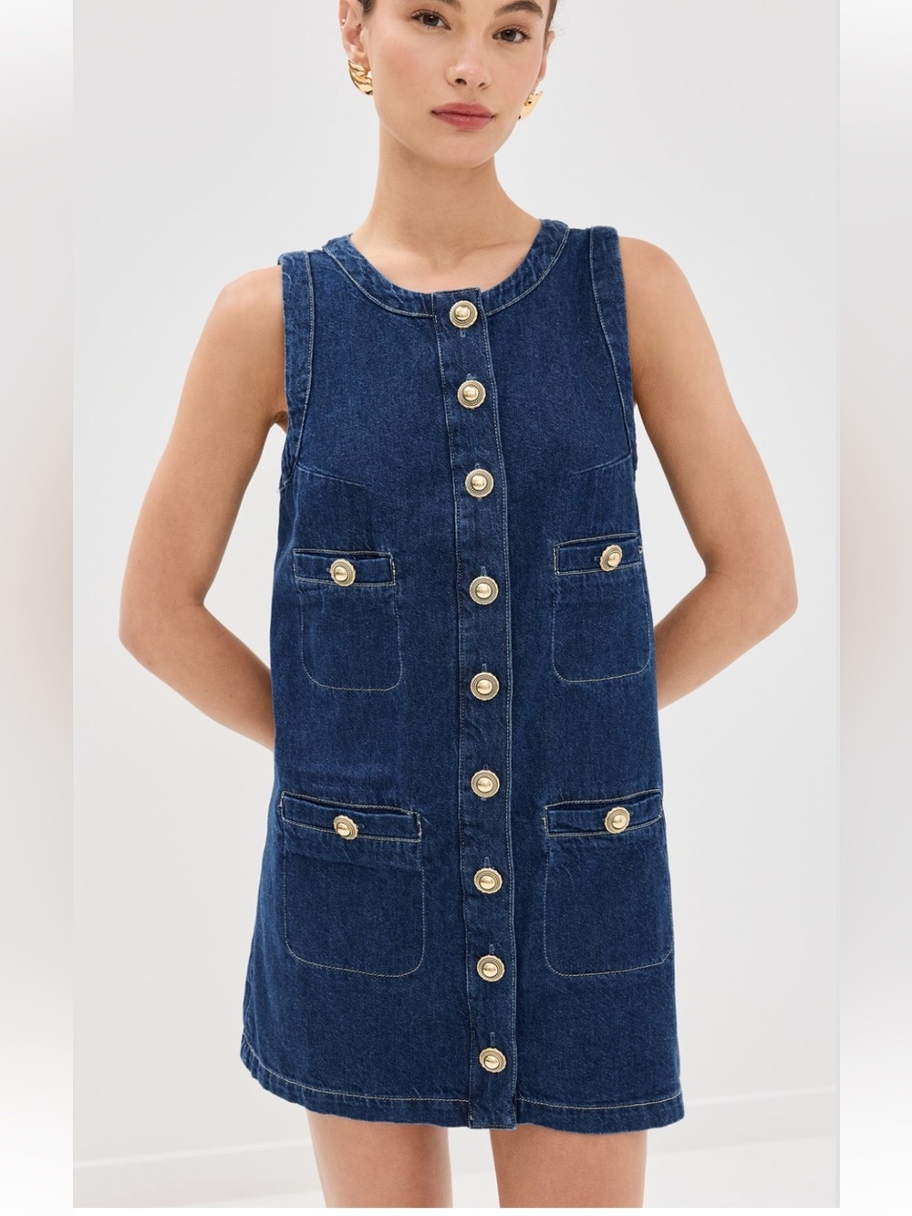 Reformation Tropez Denim Mini Dress